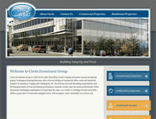 Tablet Screenshot of curtisinvestments.com